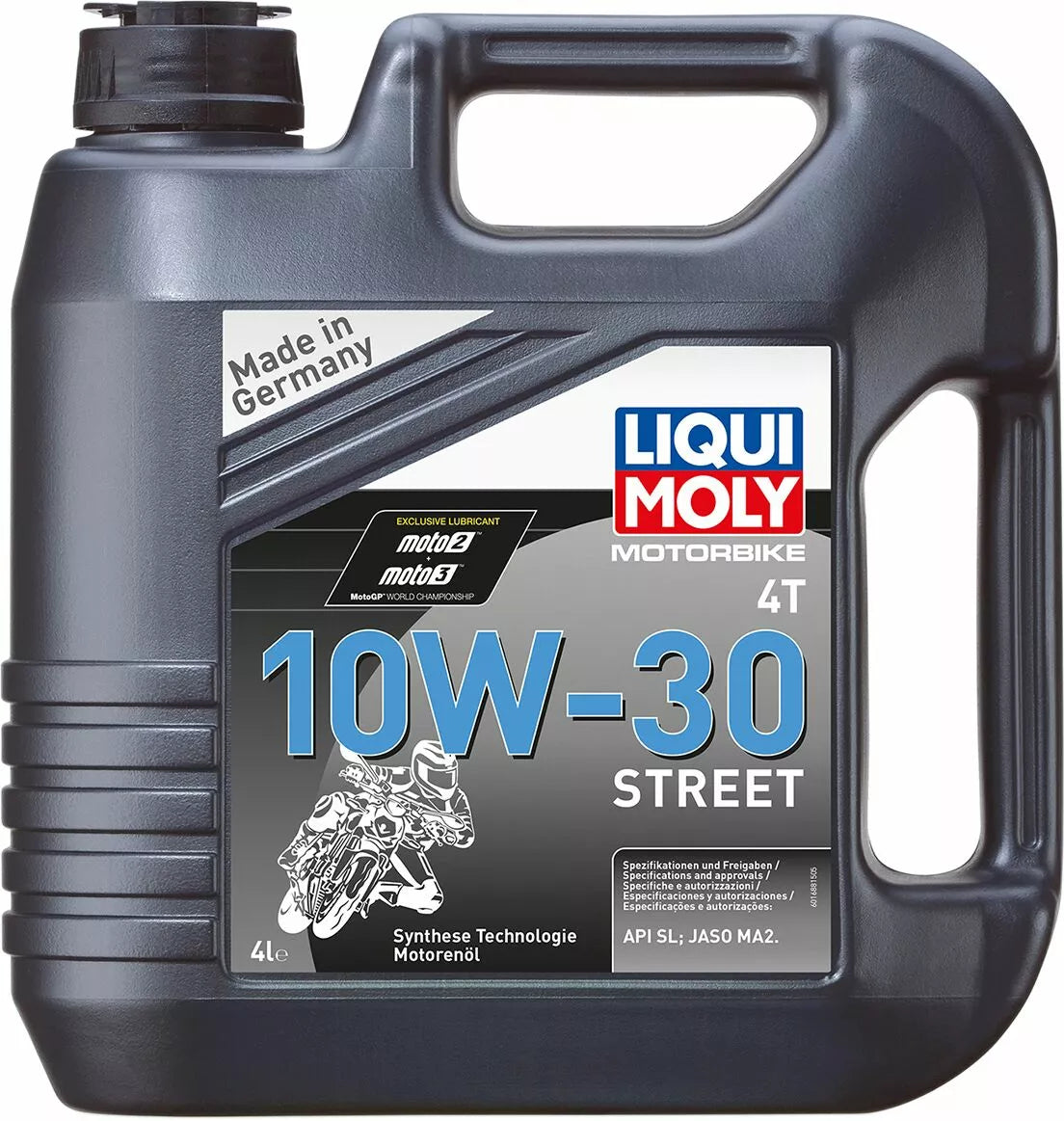 Aceite Motor 100% Sintético Liqui Moly Street 4T 10W-30 4L