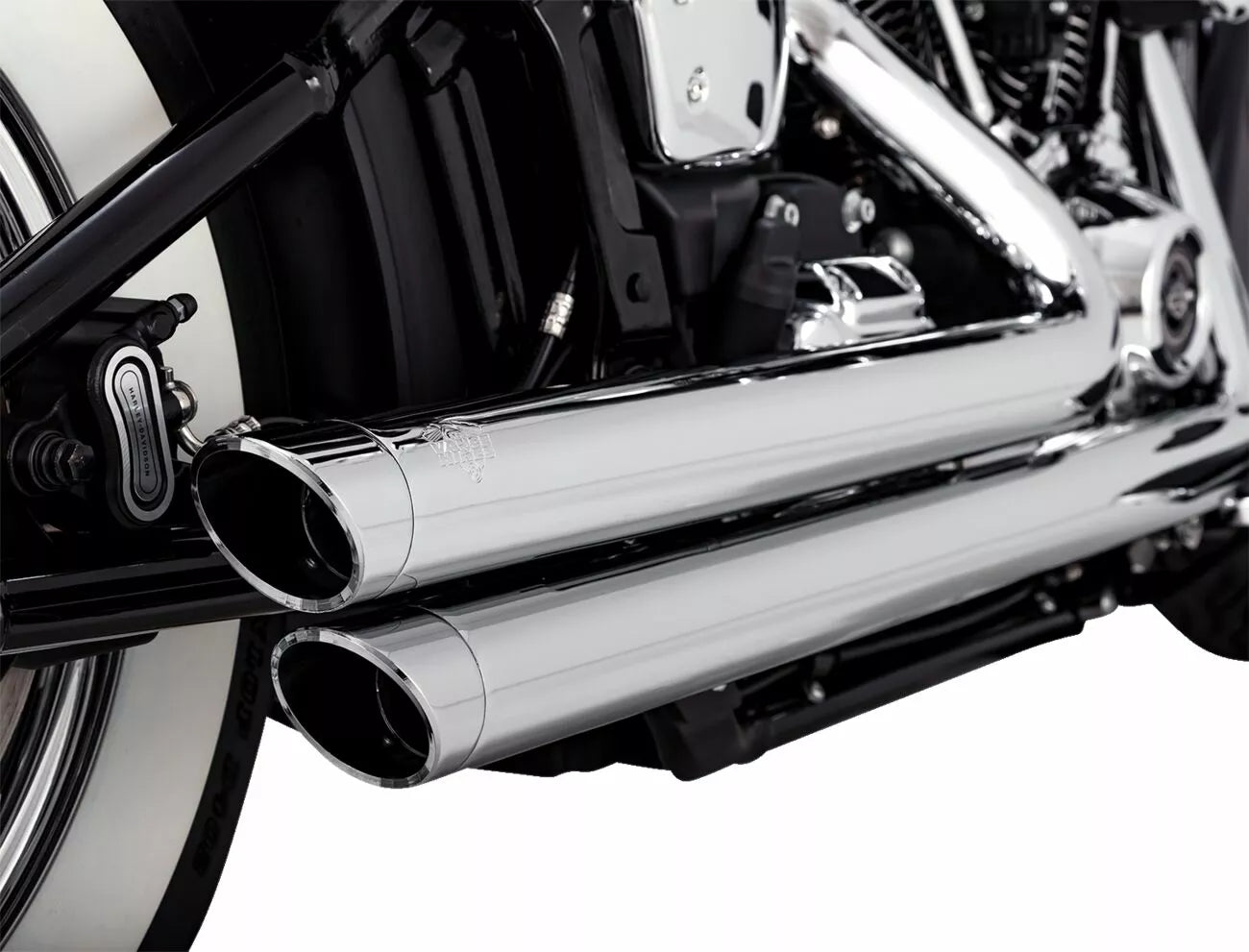 Vance Hines Big Shots Chrom-Auspuff für Harley-Davidson Softail M8