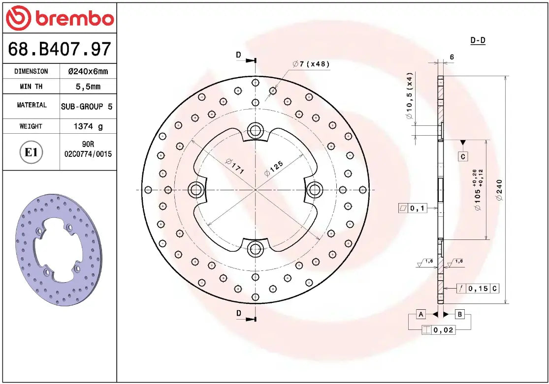 GOLD SERIES FIXED BRAKE DISC PRIME LINE Brake DISC FIX RR