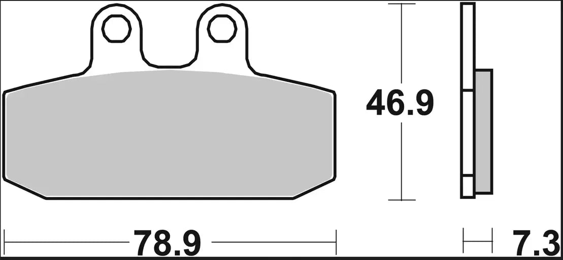 Bremsbelag CC Carbon Ceramic für Honda, Moto Guzzi