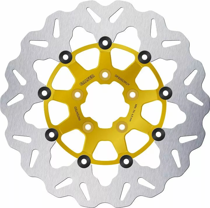Disco De Freno Flotante Ondulado Oro Para Harley Davidson