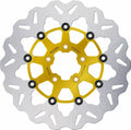 Disco De Freno Flotante Ondulado Oro Para Harley Davidson