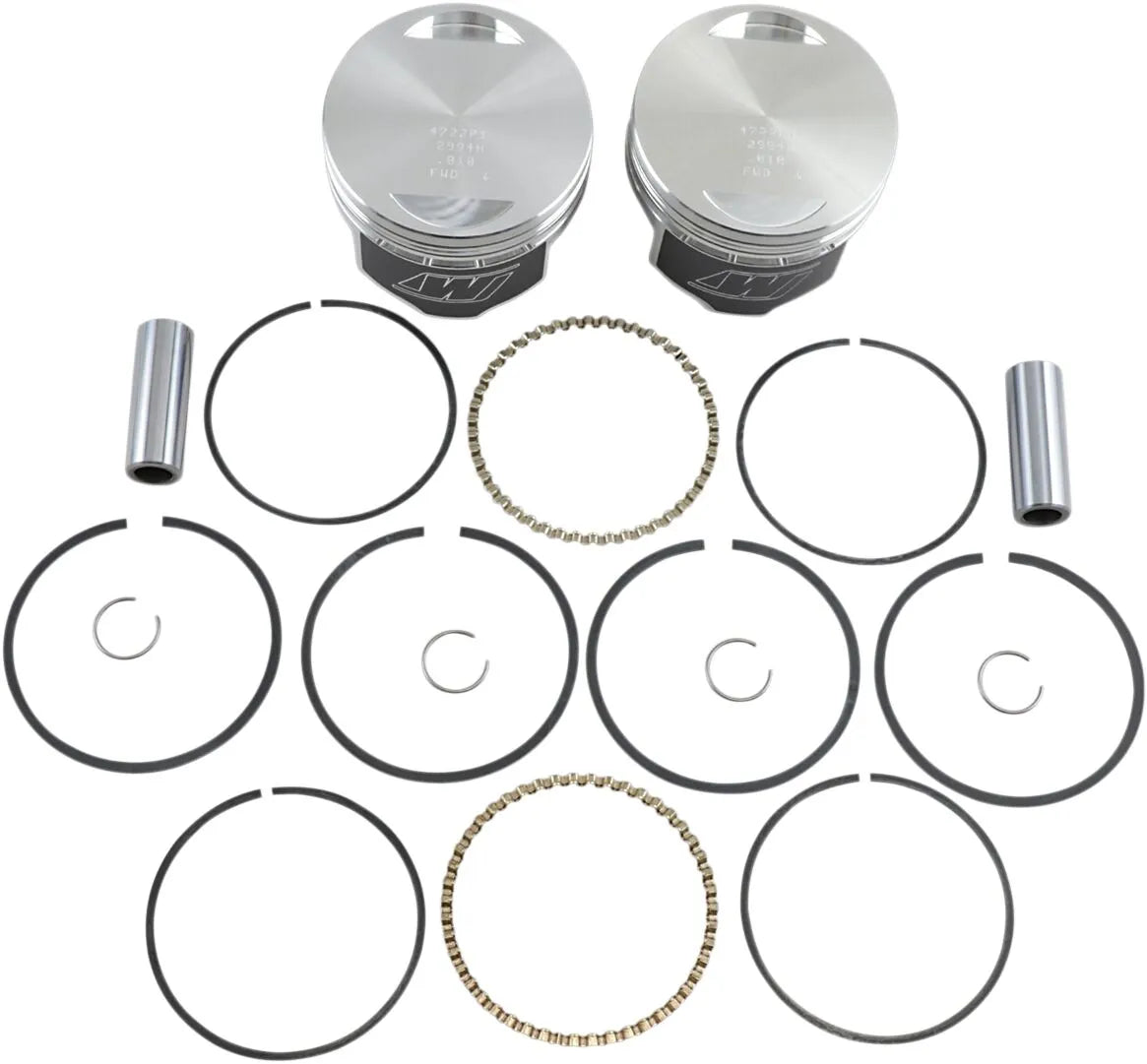 High-Performance Piston Kit + .010" For Harley-Davidson 1340 cc 1984-1999