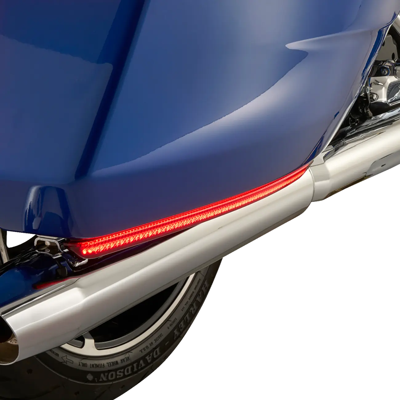 Rote LED-Satteltaschenleuchten für Harley Davidson