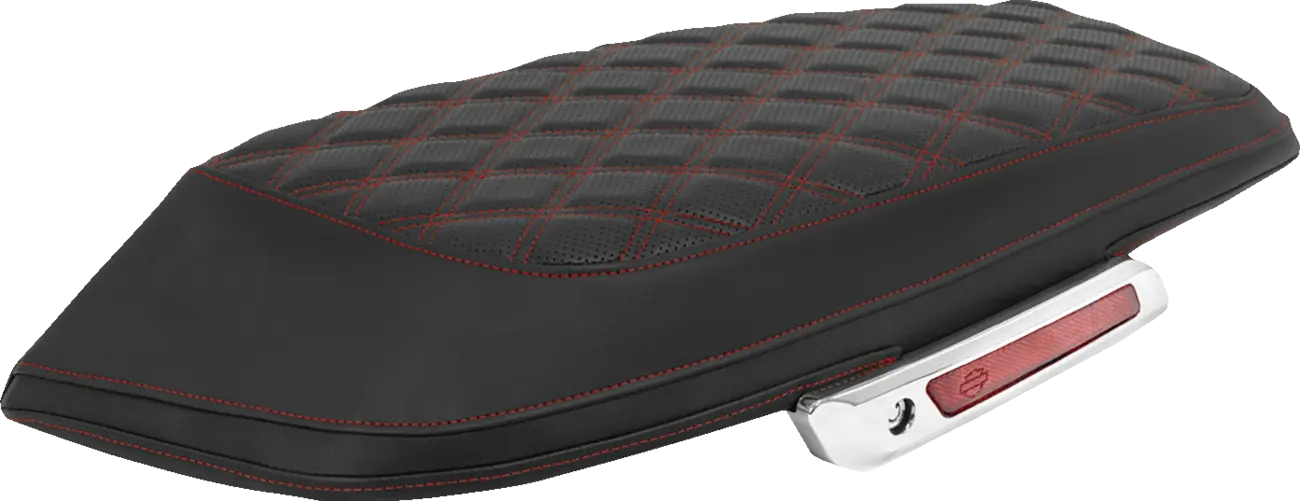 Fundas para tapa de alforja Lattice Stitched Cubierta SADDLEBAG LS BAGGER RED STITCH