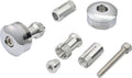 Chromed machined "RING" handlebar end caps for motorcycles