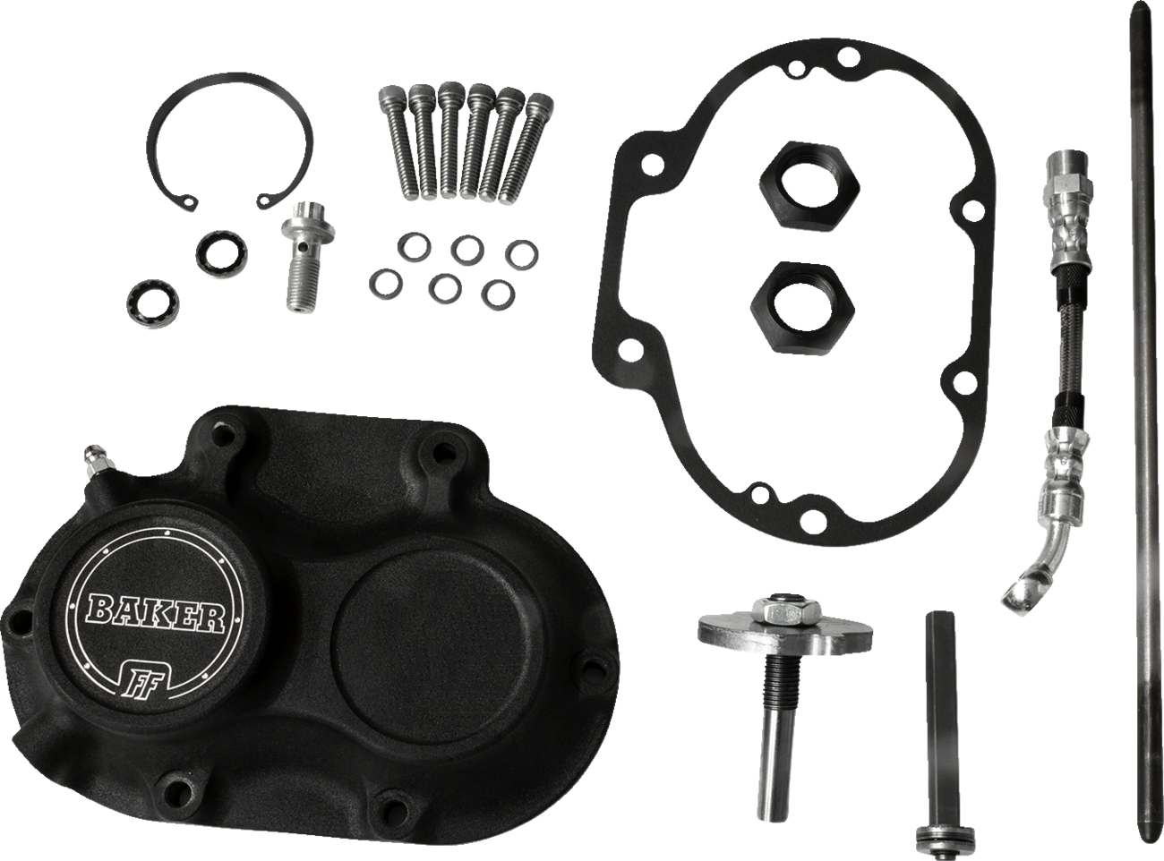 Transmission Function-Forest ™ Side covers/Black actuators for Harley Davidson