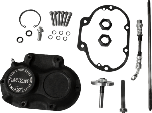 Transmission Function-Forest ™ Side covers/Black actuators for Harley Davidson