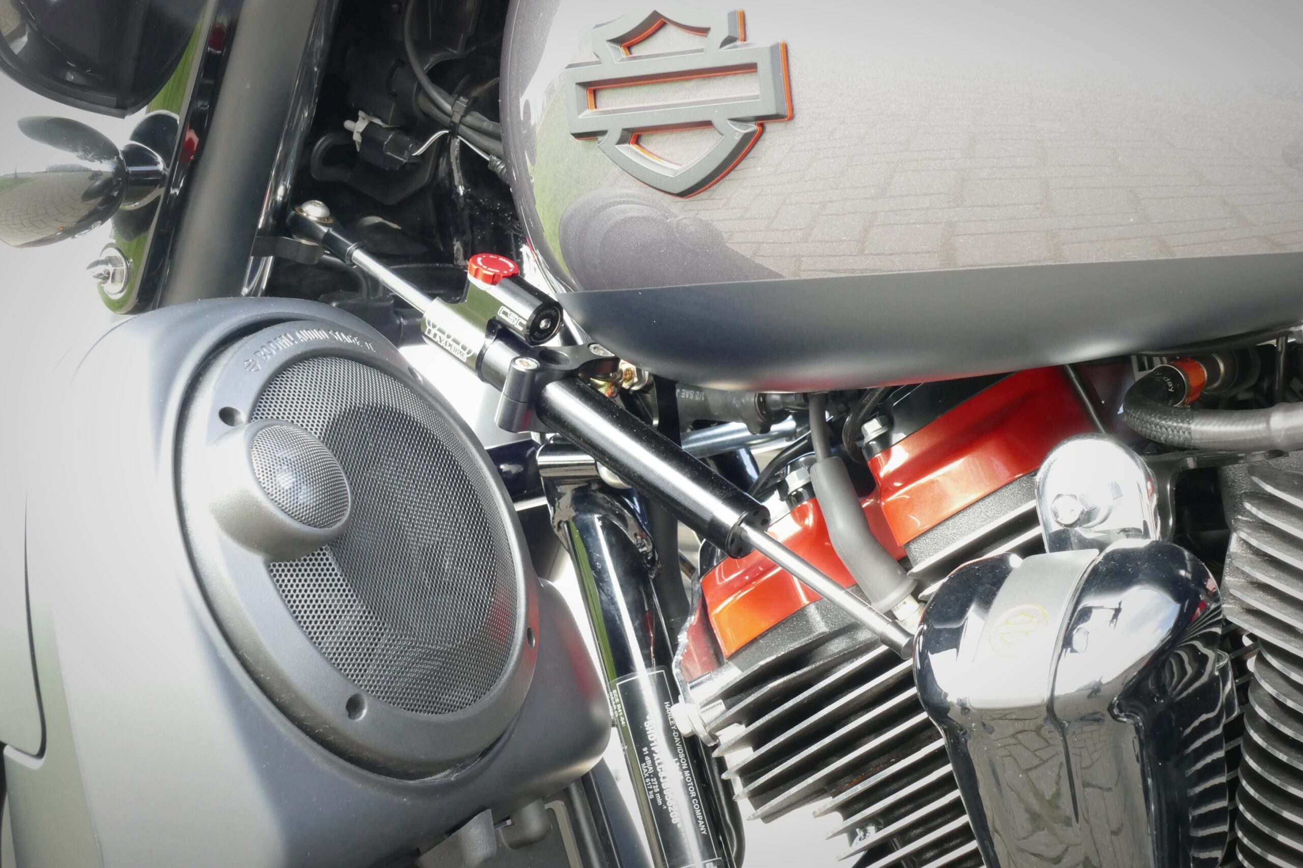 Kit amortiguador dirección Hyperpro para Harley-Davidson Touring M8