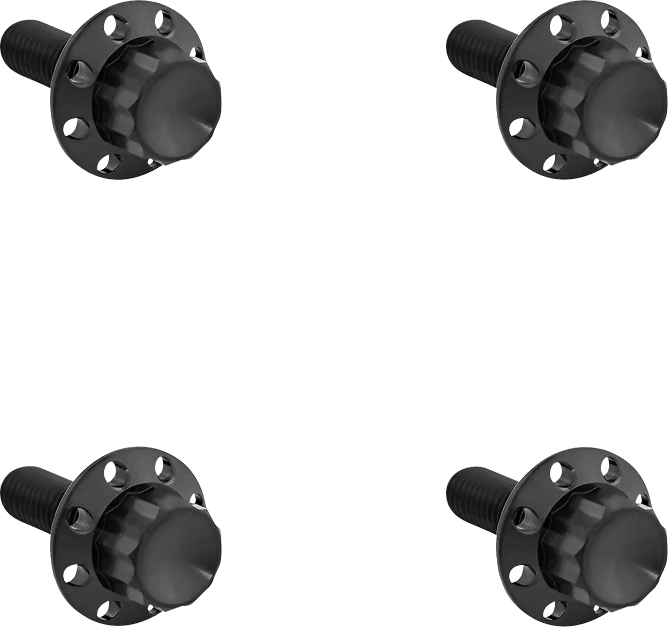 Tornillos parabrisas 12 puntos titanio negros para Harley Davidson FLT