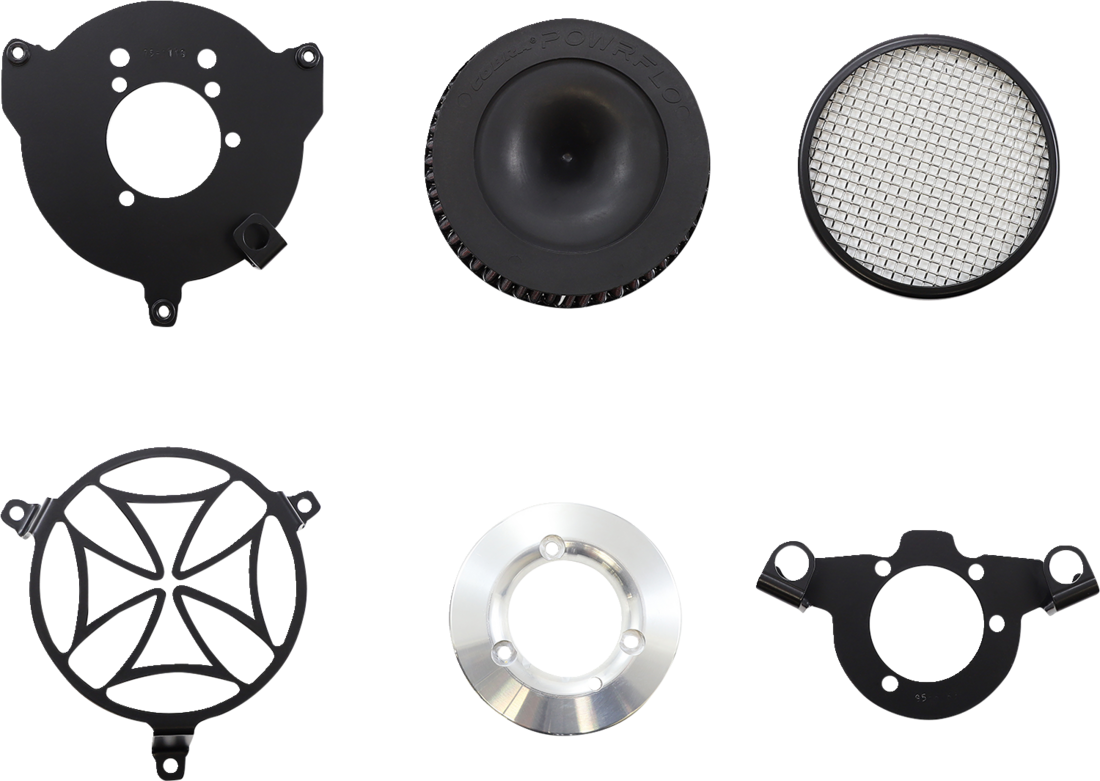 Black Crossover Air Filter Kit for Harley Davidson