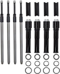 Kit de varillas de empuje Quickee con tapas negro brillante PUSH RODS/TUBES BLK M8