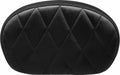 Gloss Black Vinyl Single Diamond Sissy Bar Pad for Harley Davidson