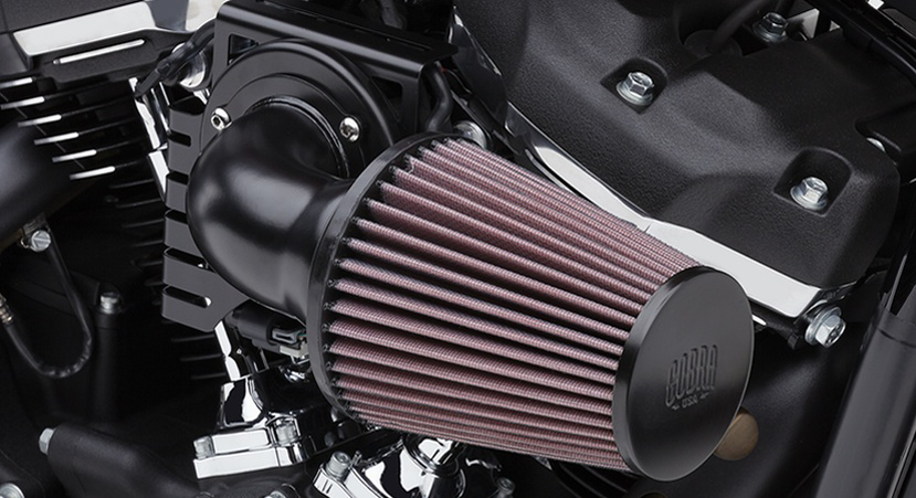 Black Air Intake Cone for Harley Davidson
