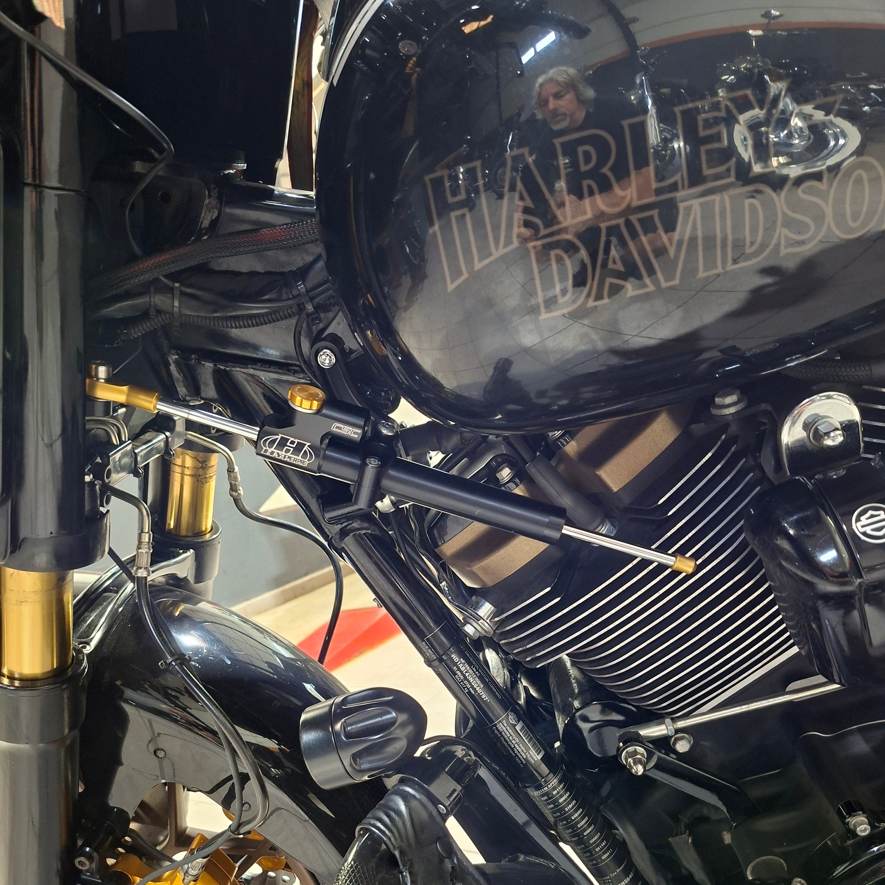 Kit amortiguador dirección Hyperpro para Harley-Davidson Touring M8