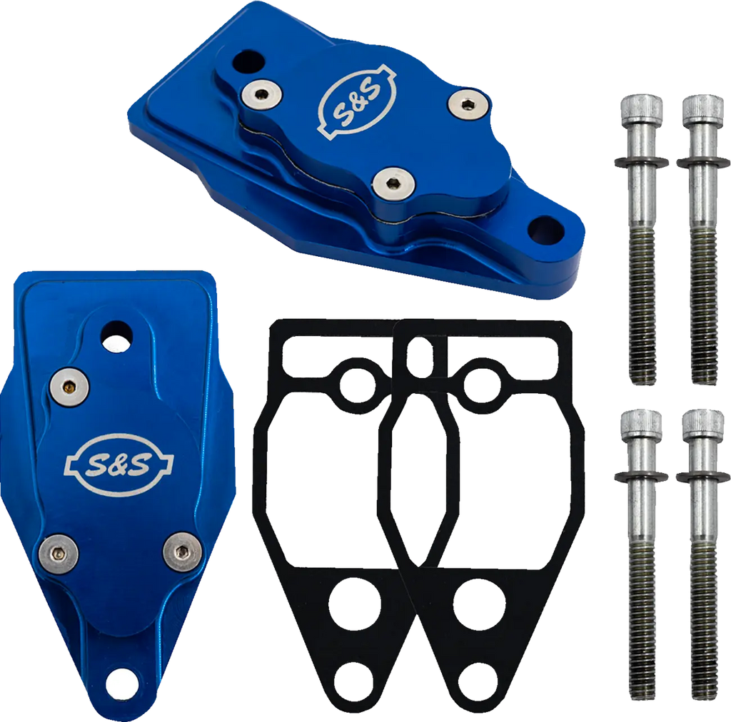 Kit De Respiradero De Culata Azul Billet Para Harley Davidson TC 99-17