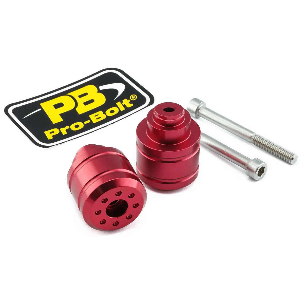 Red Aluminum Handlebar End Caps for Honda