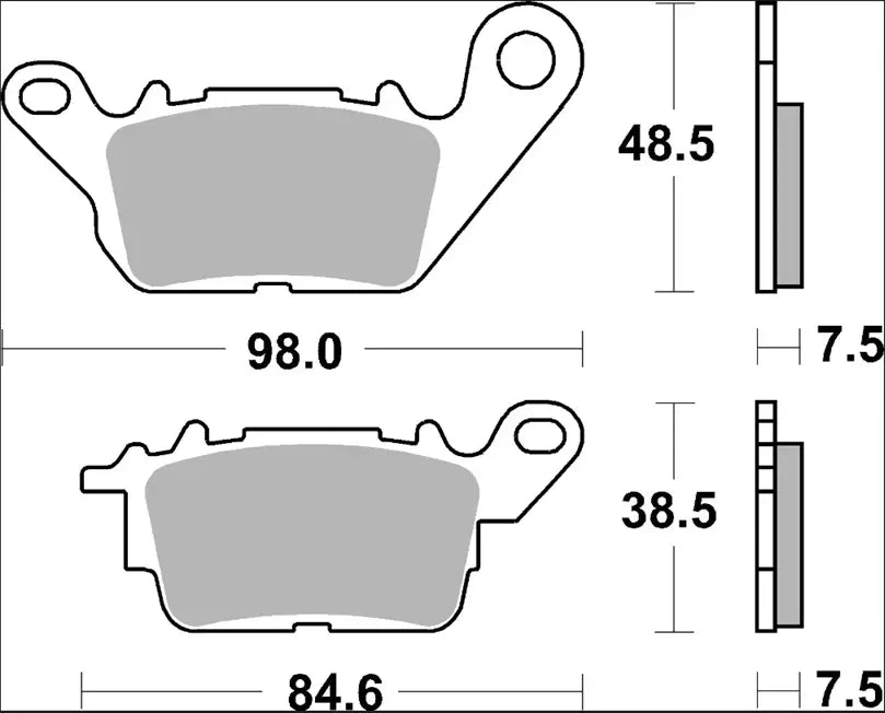 GENUINE CARBON CERAMIC PRIME LINE BRAKE PAD CC CAR/CER FR