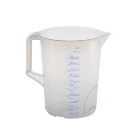 5 liter liquid measuring jug