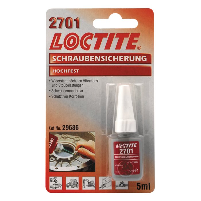 Fijatornillos Loctite 2701 Alta Resistencia 5 ml