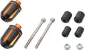 Handlebar end plug "TKM-2" black/orange for motorcycle