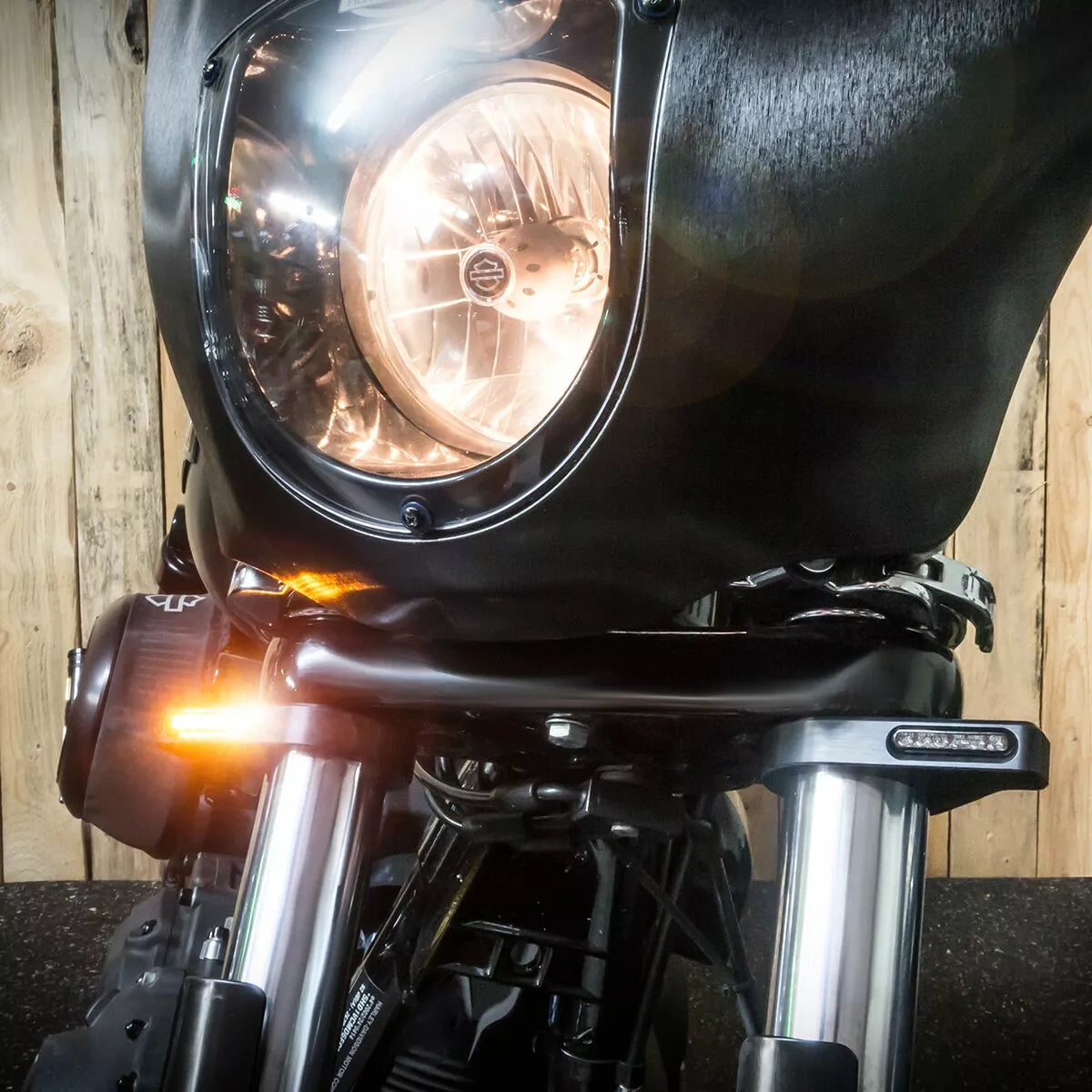 LED Turn Signals For Forks 54-56 mmECE Approved