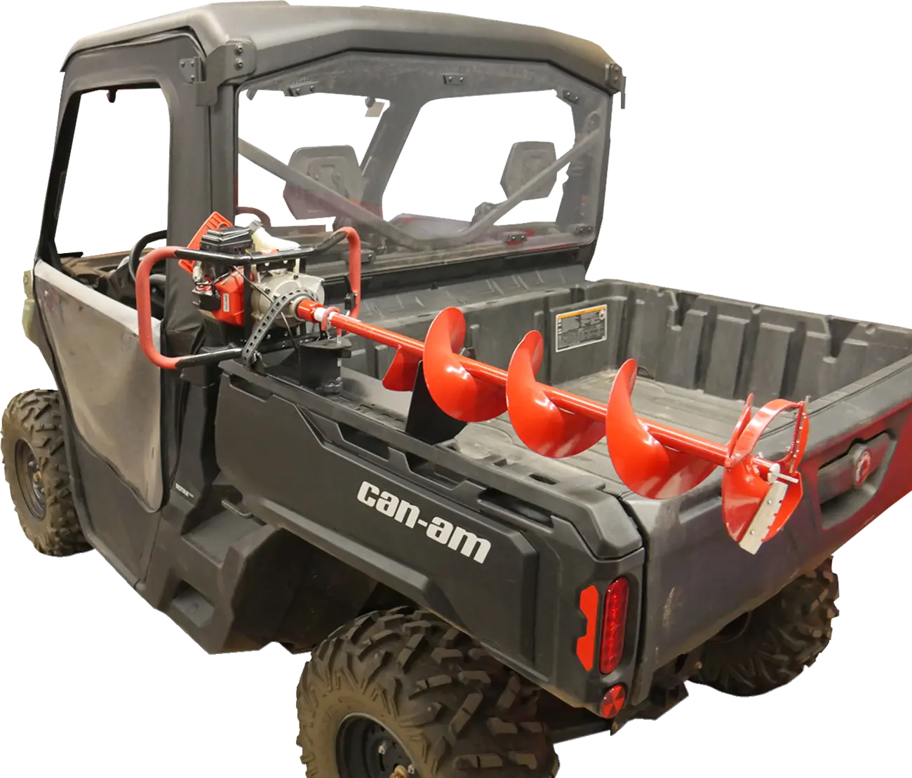 Ice auger mount for ATV/ UTV