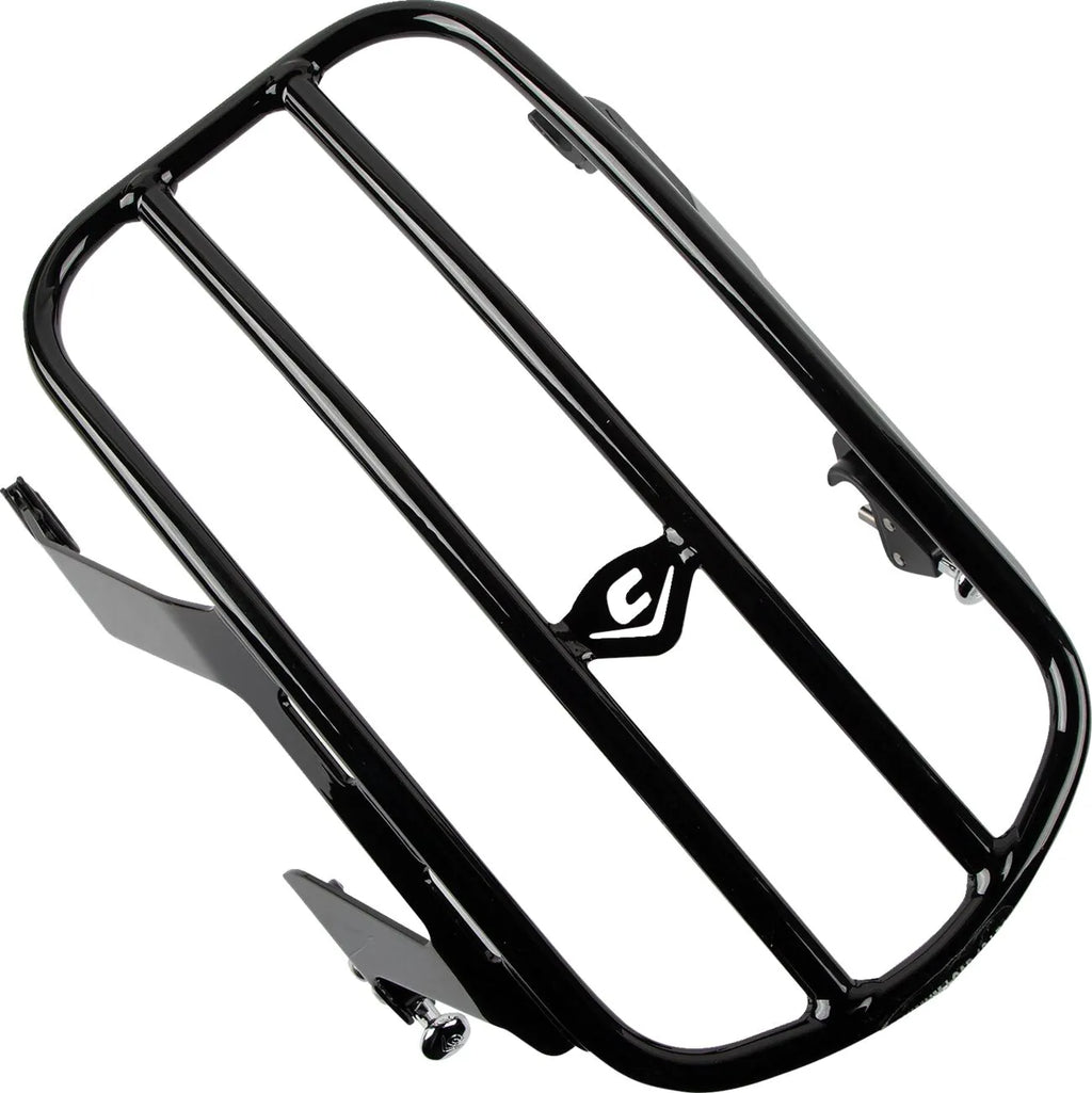 Individual black luggage rack for Harley-Davidson Softail M8