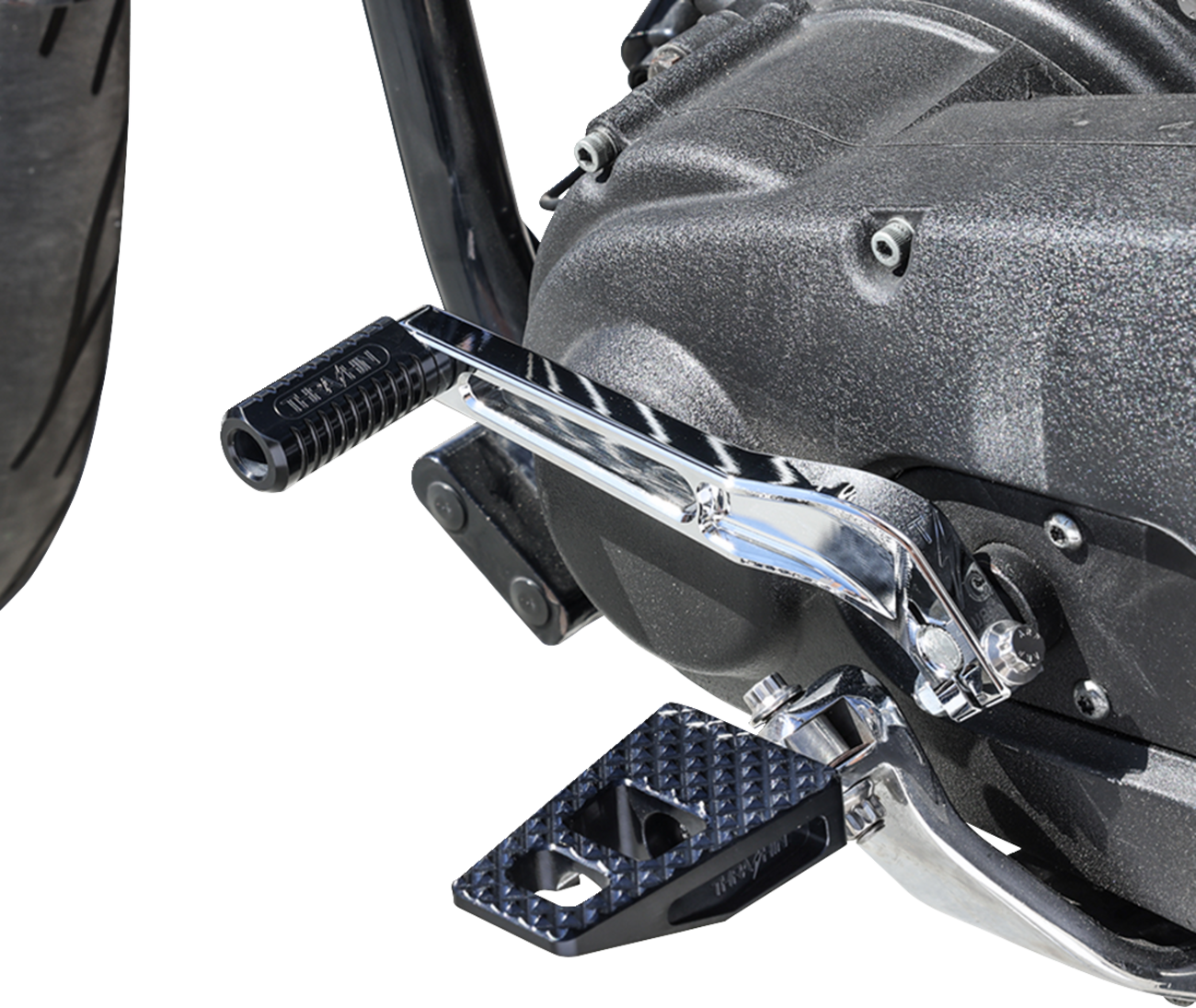 Schwarze Billet Speedway-Schaltrasten für Harley-Davidson