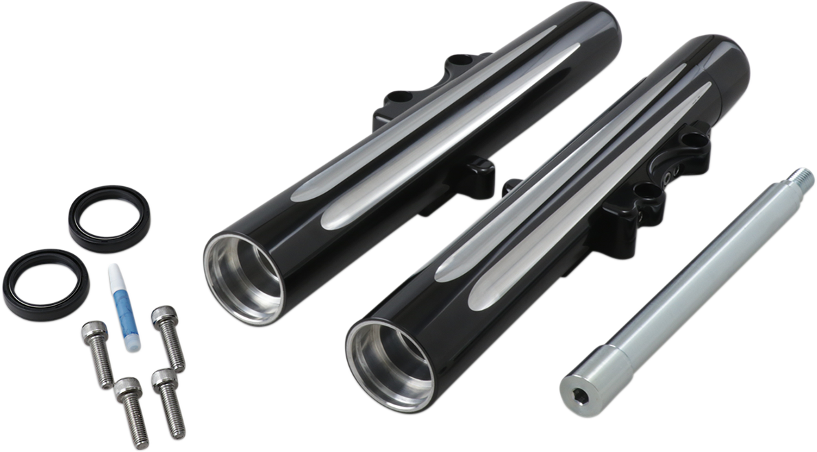 Patas De Horquilla "Hot Legs" De Doble Disco  Negro Para Harley-Davidson