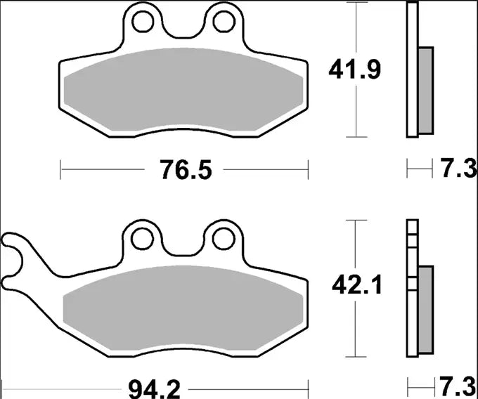 Ceramic brake pads