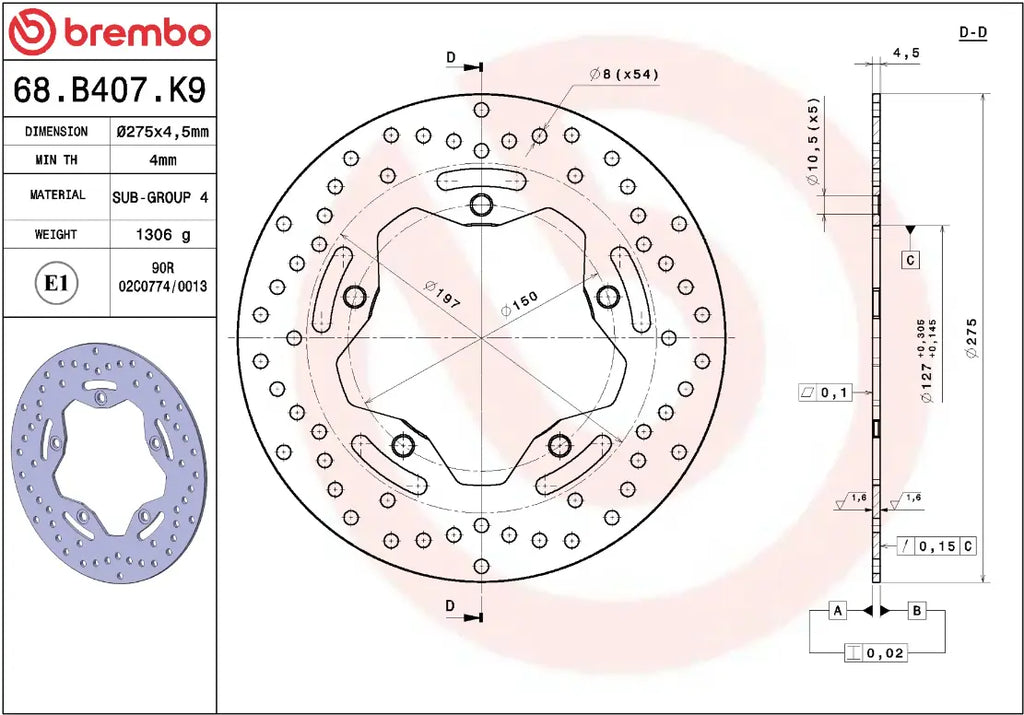 Brake disc Gold Series Prime Line for SYM