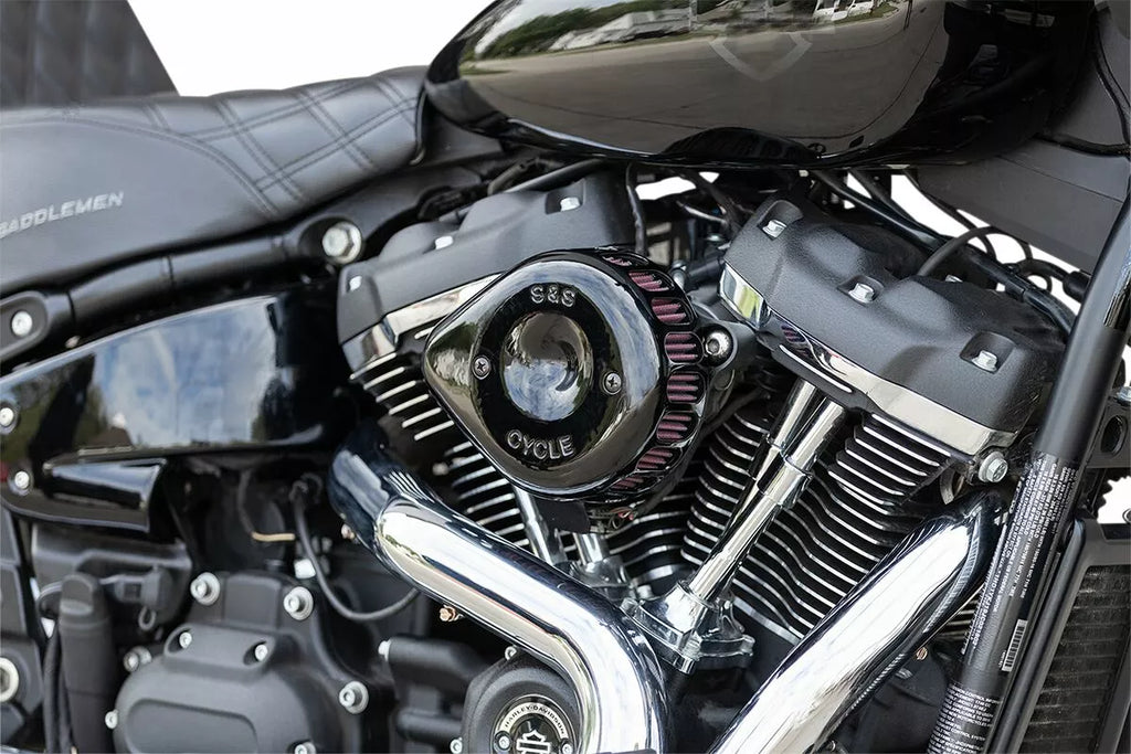 S&amp;S 170-0436C Mini Teardrop Air Filter Black for Harley-Davidson M8