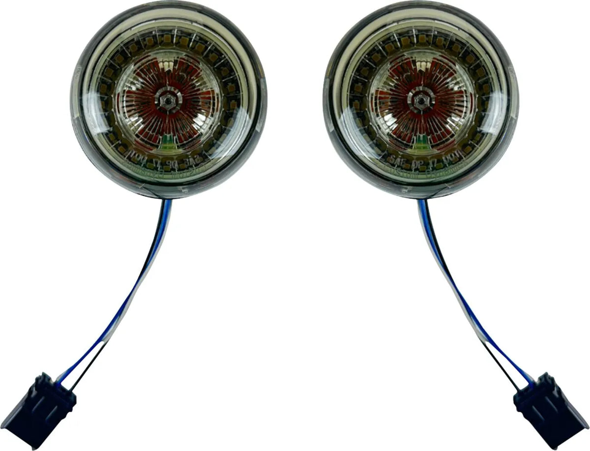 Probeam LED-Blinker getönte Frontlinse für Harley Davidson