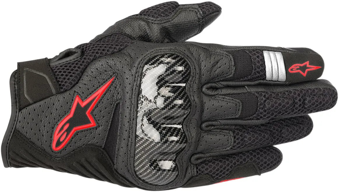 Guantes moto homologados SMX-1 Air Carbon V2  SMX1 AIR V2 BK/R 3X