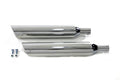 Colas Escape Slash Cut CromadoPara Harley-Davidson Softail 2000-2009