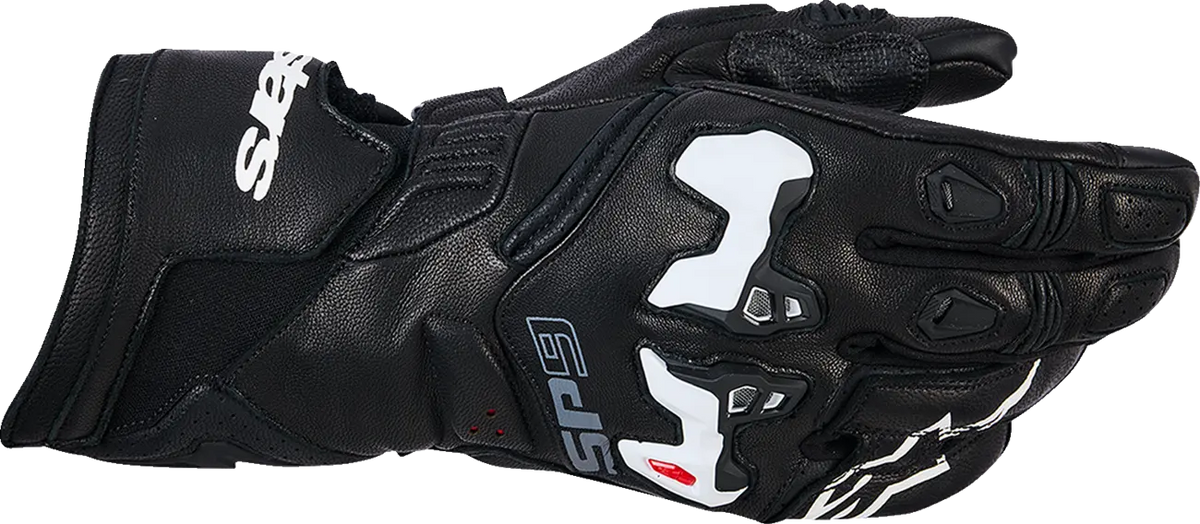 Guantes moto homologados SP-9  SP-9 BLACK/WHITE 3XL