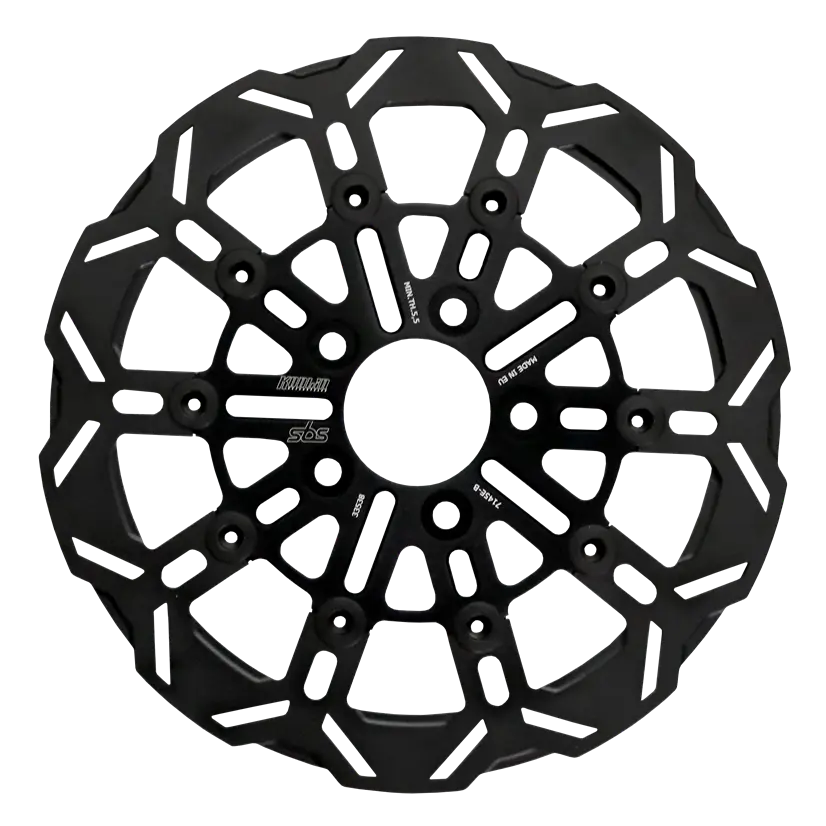 Kodlin 10SPK Schwarze hintere Bremsscheibe für Harley Davidson