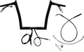 Flacher, einfacher Montage-Lenker, 1-1/4" schwarz, für Harley Davidson