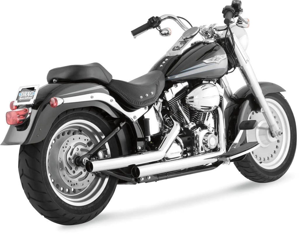 Straightshots-Auspuffanlage verchromt für Harley Davidson Softail