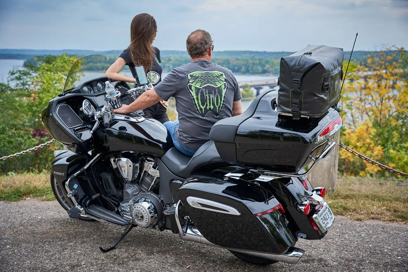 Luces Para Alforjas Rydeculture™ Bryant M1 Con Lente Roja Para Indian