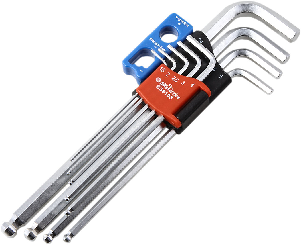 Magnetic Hex Keys with Ball Ends (9 Pieces)
