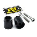 Black Aluminum Handlebar End Caps for Kawasaki
