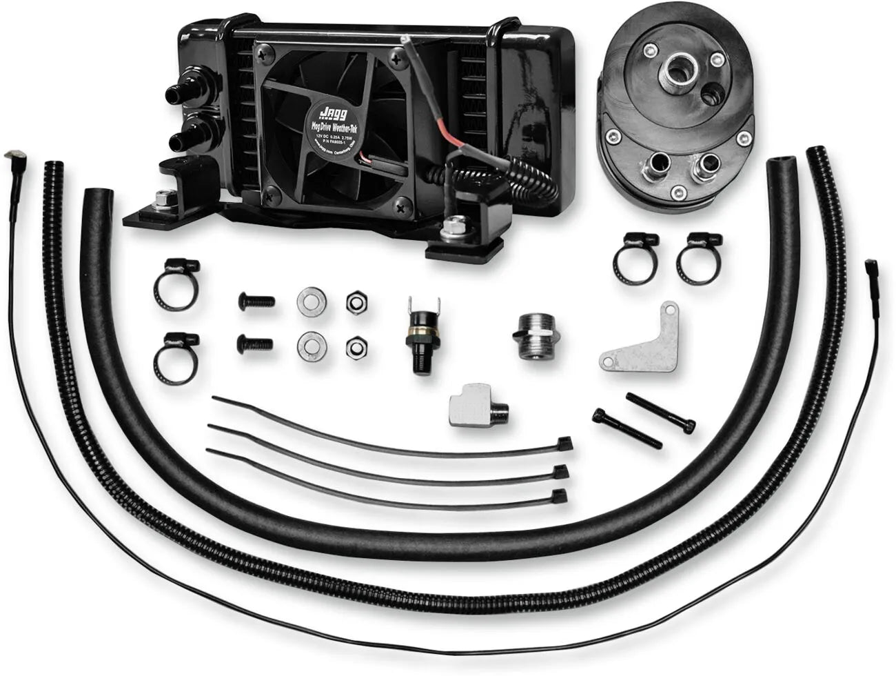 Radiador Aceite Con Ventilador Para Harley-Davidson Touring 1982-2008