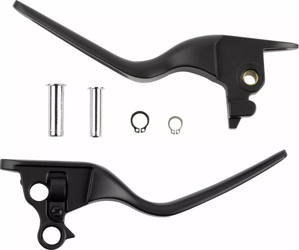 Glossy Black Custom Lever Set For Harley Davidson