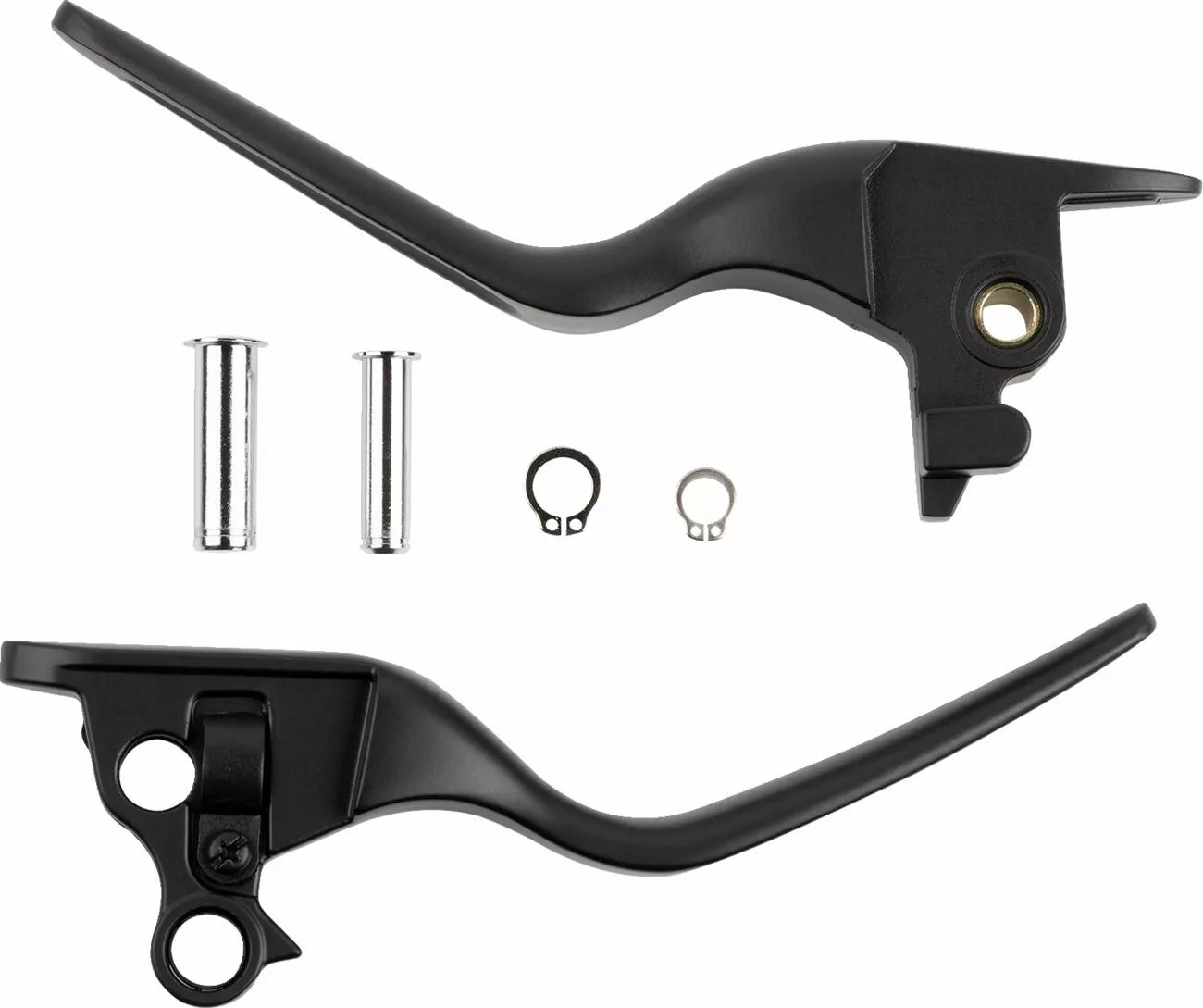 Glossy Black Custom Lever Set For Harley Davidson