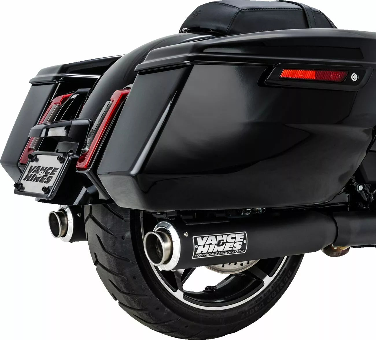 Schwarze Supersport Slip-On-Schalldämpfer für Harley Davidson Touring