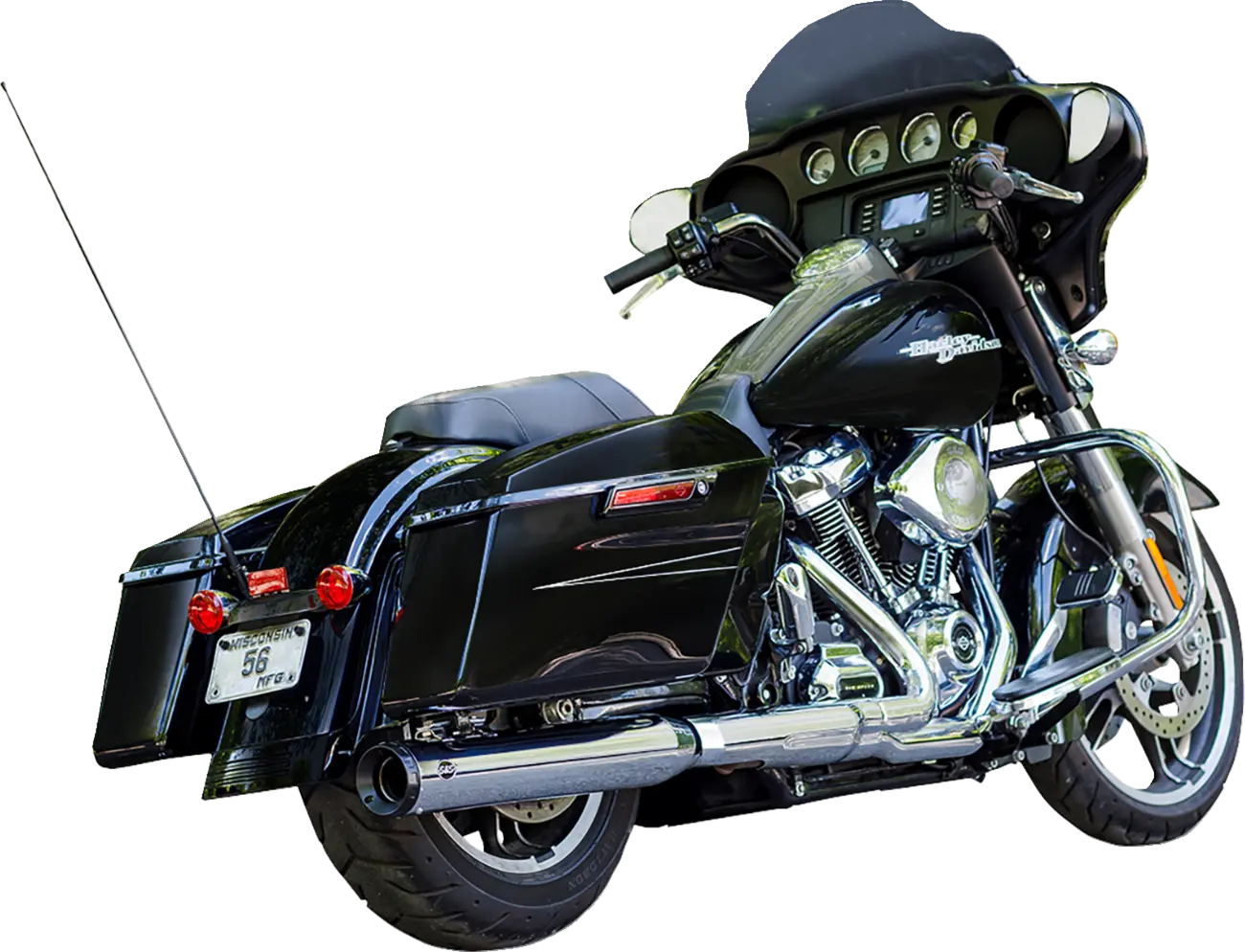 Silenciador Swindler 2:1 Cromado 4" Para Harley Davidson M8 Touring