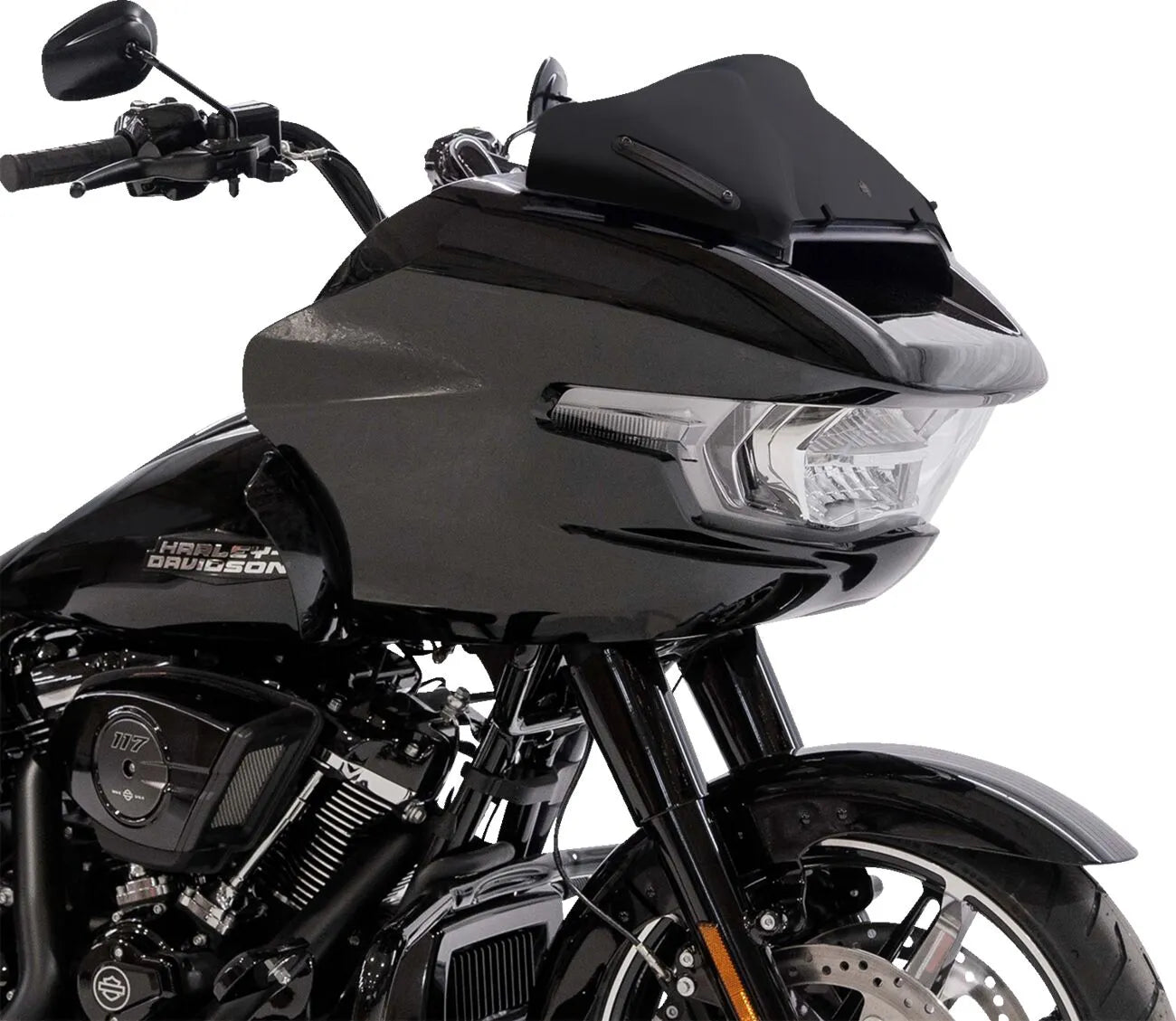 Parabrisas Sport Flare™ 8" Negro Para Harley Davidson