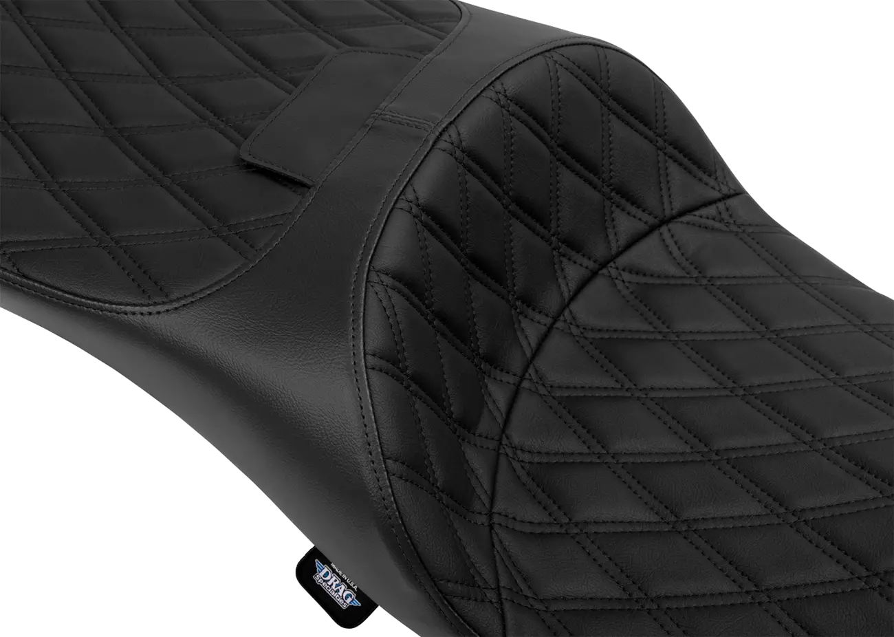 Asiento Freedom Doble Diamante Hilo Negro Para Harley Davidson Touring